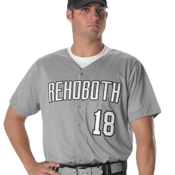 Men's Full Button Lightweight Baseball Jersey Thumbnail